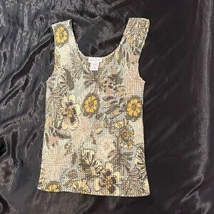 Nicola artistic flower tank top
